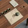 Nuevo Tapete de Té Antiguo Chino de Lodo Diatomeas Posavasos para Taza de Té Tapete Antideslizante Tamaño Pequeño Posavasos Tapete Absorbente Aislamiento Térmico Tapete para Mesa de Té