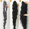 Onda de agua transfronteriza esponjoso elegante volumen de cabello para mujer cordón cola de caballo alambre de alta temperatura de 26 pulgadas fabricantes mayorista cabello