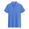 Cor Sólida Camisa Polo Roupas de Trabalho t Impressão Fixa logotipo Empresa Lapela Manga Curta Roupas de Trabalho Impressão Fixa Lapela T-Shirt Impressão