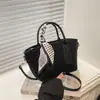 Bolso Pequeño con Textura Retro para Mujer 2024 Nuevo Estilo Coreano Versátil Bolso Bandolera Tote Bolso Cubo Popular Bolso de Hombro Único Cruzado