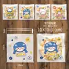 Bolsa de embalaje transparente autoadhesiva con diseño de copo de nieve de dibujos animados, bolsa para hornear, leche, azufaifa, galleta, caramelo, bolsa para pastel de luna