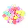 Color caramelo color primavera niños hilo cuentas sueltas diy collar hecho a mano con forma de pulsera de plástico pulsera colgante venta al por mayor