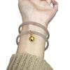 Pulsera con colgante de campana de cabeza de tigre pintada a mano de latón, paso a paso, ropa Han antigua de verano con joyas al por mayor