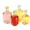 Venta Directa de Botellas Redondas de Vidrio Transparente, Botellas de Vino Vacías, Botellas Auto-Sellantes para Vino de Frutas Casero, Licores e Infusiones de Vino, con Sellado Automático y Sub-Embotellado de Almacenamiento