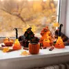 Linternas de Calabaza de Halloween, Luces de Escoba de Bruja, Luces de Velas, Accesorios de Decoración Transfronterizos de Calabaza, Velas Electrónicas