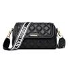 Bolso de Mujer Transfronterizo Bolso Romboidal Bordado 2024 Nueva Moda Trendy Bolso de Hombro Estilo Coreano Trendy Correa Ancha para el Hombro Bolso Cruzado