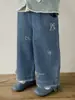 Jeans Rectos con Diseño Desgastado de Conejo de Dibujos Animados Nuevos Primavera y Otoño 2026 para Niñas Pantalones Largos para Niños