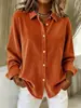 2025 Comércio Exterior Transfronteiriço Europeu e Americano Moda Feminina Outono/Inverno Novo Site Independente da Amazon Camisa Casual Feminina de Veludo