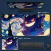 Alfombrilla de ratón Pokemon Gengar más vendida, extragrande, resistente a las manchas, base de goma antideslizante para escritorio de gaming, teclado para ordenadores de oficina, disponible para dropshipping