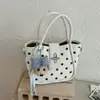 Bolso tipo cubo retro de moda estilo coreano transfronterizo para mujer, nuevo modelo de verano 2026, bolso de hombro de alta apariencia, bolso de mano y bolso cruzado