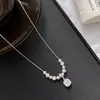 Collar de Cadena de Cuentas de Vidrio Super Brillantes, Bola de Diamante, Cubo de Azúcar con un Toque de Lujo, Joyería Transfronteriza de Xiaohongshu, Nuevo Accesorio Versátil de Moda de Verano
