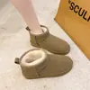 Nuevas Botas Cortas de Nieve de Cuero de Invierno con Forro de Felpa para Mujer, Talla Grande, Adecuadas para Uso en Exteriores, Zapatos de Algodón Gruesos y Cálidos, Suministro de Wish