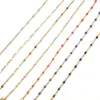 Colar Coração de Pêssego Aço Inoxidável Gotejamento de Óleo Transfronteiriço Corrente de Aço Inoxidável Pingente Cor Atacado Colar Feminino Azul Claro