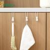Gancho para Porta de Armário Fasola Suporte para Pendurar Atrás da Porta Cabideiro de Porta de Guarda-Roupa Porta de Armário Suporte de Armazenamento Tipo Encaixe Atrás da Porta Gancho de Roupa Tipo Traseiro