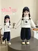 Conjunto de sudadera de otoño para niña 2026 nuevo elegante ropa deportiva para bebé conjunto casual de dos piezas para primavera y otoño