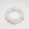 [Elfo de Nieve] Pulsera Fantasma Blanca Natural para Mujer La Más Fácil de Combinar Blanca Asai Pulsera de Cristal Blanco Venta al por Mayor