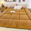 Colchón Espesado de Lana de Cordero para Invierno, Adecuado para Dormitorios de Estudiantes, Colchoneta Doble Tatami, Colchoneta Plegable