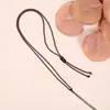 Cordón con colgante de hebilla de paz, cordón de collar dorado, cordón de colgante de alta calidad, cordón de colgante de jade, cordón de cuello ajustable DIY para hombres y mujeres