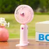 Novo Mini Ventilador Elétrico Transfronteiriço Recarregável por USB Portátil de Mão Pequeno Ventilador Presente para Estudante