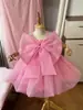 Pre-venta transfronteriza vestido de verano 2026 para niños, vestido de tutú para niñas, disfraz de actuación, vestido de princesa para primera fiesta de cumpleaños