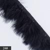 Em estoque tecido de veludo com borda de pena de peru tecido com pena cinto de tecido DIY roupas de performance roupas de dança latina roupas de boneca