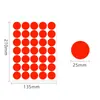 Pegatinas Adhesivas A5 de 25 mm, Pegatinas Redondas de Puntos de Papel Recubierto de Colores, Marcadores de Clasificación de Puntos Ondulados Mensuales, Journaling Circular Hecho a Mano