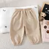Pantalones Deportivos de Verano para Niños de Nuevo Estilo Primavera y Otoño Pantalones Casuales Pantalones de Chándal para Niños y Niñas Estilo Coreano Pantalones para Exteriores
