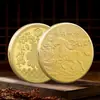 Medalha Comemorativa do Ano do Cavalo de 2026 Zodíaco Dragão Cavalo Ano Espiritual do Cavalo Boa Sorte e Sucesso Moeda Comemorativa em Ouro e Prata em Relevo