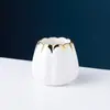 Conjunto de Garfo e Colher de Frutas de Cerâmica de Luxo Personalizado, Colher de Sobremesa de Aço Inoxidável, Garfo de Bolo, Pote de Armazenamento de Louça Doméstica Atacado