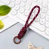 Cordão de Renda Colorido para Celular Versátil Criativo Cordão para Capa de Celular Corda Trançada Artesanal Pingente com Nó de Diamante