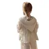 Roupas de Proteção Solar para Meninas 2026 Verão Novo Estilo Bebê Menina Renda Leve Respirável Camisa de Ar Condicionado Infantil Cardigan de Proteção Solar