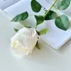 Rosas Simuladas, Rosas Individuales, Día de San Valentín Hogar Boda, Flores Simuladas, Flores Artificiales, Rosas de Terciopelo con Tacto Artificial