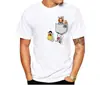 Amazon 2024 nueva camiseta con bolsillo falso de manga corta para hombre estilo europeo y americano