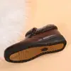Zapatos Casuales de Algodón Suaves y Antideslizantes Planos para Mujer, Moda Nueva Otoño e Invierno 2025, Versátiles y Cálidos, con Cremallera Lateral para Mujer