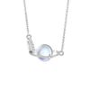 Planeta Sterling Silver 925 colar feminino nicho design luz luxo vidro pedra clavícula cadeia anel fivela Estrela Pingente