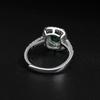 Nuevo Anillo Paraíba Natural Imitación Explosiones en Vivo Microincrustado Full Diamond Diamante de Alto Carbono Forma de Pera Anillo Abierto para Mujer