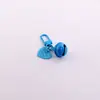 Hebilla de puerta en forma de U pintada de colores simples, llavero con campana en forma de corazón, colgante, accesorio de decoración para funda de auriculares DIY