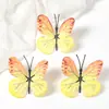 Mariposas de Tela Coloridas Flores Falsas, Accesorio para el Cabello Estilo Antiguo Kit de Materiales Florales DIY, Decoración Floral para Fotografía
