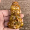 Colgante de Cintura de Jade Antiguo Adorno Colgante Tallado Decorativo de Jade Piel Vieja Concha Jade Antiguo Tallado de Jade Antiguo Pie de Jade de Mano Colgante de Longevidad