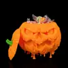 Caja de Almacenamiento de Calabaza de Halloween Impresa en 3D con Tapa, Tarro de Dulces de Calabaza con Cara de Fantasma, Adorno Decorativo Festivo