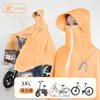 Impermeable para Motocicleta Eléctrica para Mujer, Engrosado y Largo, Poncho Especial a Prueba de Lluvia para Adultos para Ciclismo