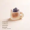 Nuevas Artesanías de Resina, Adornos de Escritorio de Oficina, Piedra Difusora Taza de Gato, Adornos Creativos de Sanación, Artículos Decorativos de Moda