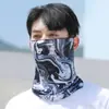 Protetor Solar de Verão Masculino e Feminino Proteção UV Viseira Respirável Máscara de Orelha Proteção de Pescoço Proteção de Pescoço Seda Gelada Ciclismo Outdoor Gola de Pescoço
