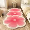 Tapete Redondo Estilo Americano Retrô Imitação Cashmere, Tapete Decorativo para Chão de Sala de Estar Sofá, Tapete para Pés Antiderrapante Resistente a Manchas, Tapete para Quarto ao Lado da Cama