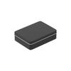 Caja de hierro empaque puntual caja vacía caja de hojalata rectangular ventana de PVC tamaño múltiple caramelo caja para unidad U se puede imprimir logotipo