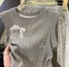 Roupas Infantis Coreanas 2026 Verão Novo Estilo Colete com Strass para Meninas Camiseta Calça Flare com Acabamento em Renda para Bebê Menina