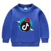 Sudadera Infantil TikTok Otoño e Invierno Estilo Occidental Nueva Gruesa Calentita de Forro Polar para Niños Grandes y Medianos Top de Invierno