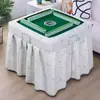 Cubierta ignífuga cubierta calefactora mantel para máquina de mahjong cubierta acolchada de terciopelo con hilo cubierta ignífuga