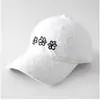 Nova Touca de Beisebol com Bordado de Três Flores e Textura Floral, Moderna e na Moda, Estilo de Nicho, Touca Versátil para Proteger do Sol