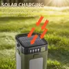 Suministro Exclusivo Transfronterizo de Luces Multifuncionales para Acampar al Aire Libre con Capacidad de Salida, Diseño Plegable de Cuatro Hojas y Luz de Acampamento Alimentada por Energía Solar
